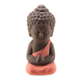 small Buddha statue monk figurine tathagata India Yoga Mandala tea pet purple ceramic crafts decorative ceramic ornaments - one46.com.au