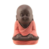 small Buddha statue monk figurine tathagata India Yoga Mandala tea pet purple ceramic crafts decorative ceramic ornaments - one46.com.au