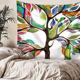 Colorful Tree Tapestry Wall Hanging Psychedelic Forest Birds Tapestry Bohemian Mandala Hippie Tapestry  Bedroom Living Room Dorm - one46.com.au