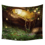 Colorful Tree Tapestry Wall Hanging Psychedelic Forest Birds Tapestry Bohemian Mandala Hippie Tapestry  Bedroom Living Room Dorm - one46.com.au