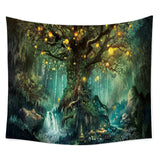 Colorful Tree Tapestry Wall Hanging Psychedelic Forest Birds Tapestry Bohemian Mandala Hippie Tapestry  Bedroom Living Room Dorm - one46.com.au