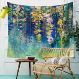 Colorful Tree Tapestry Wall Hanging Psychedelic Forest Birds Tapestry Bohemian Mandala Hippie Tapestry  Bedroom Living Room Dorm - one46.com.au