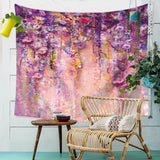 Colorful Tree Tapestry Wall Hanging Psychedelic Forest Birds Tapestry Bohemian Mandala Hippie Tapestry  Bedroom Living Room Dorm - one46.com.au