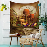 Colorful Tree Tapestry Wall Hanging Psychedelic Forest Birds Tapestry Bohemian Mandala Hippie Tapestry  Bedroom Living Room Dorm - one46.com.au