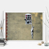 Graffito Poster Nude Man Canvas Painting Banksy Style Wall Pop Art Posters and Prints Wall Picture For Living Room Home Decor - one46.com.au