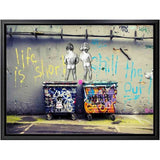 Graffito Poster Nude Man Canvas Painting Banksy Style Wall Pop Art Posters and Prints Wall Picture For Living Room Home Decor - one46.com.au