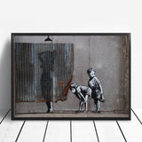 Graffito Poster Nude Man Canvas Painting Banksy Style Wall Pop Art Posters and Prints Wall Picture For Living Room Home Decor - one46.com.au