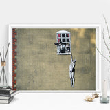 Graffito Poster Nude Man Canvas Painting Banksy Style Wall Pop Art Posters and Prints Wall Picture For Living Room Home Decor - one46.com.au