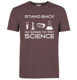 Stand Back I'm Going to Try Science Funny T-Shirt 2019 summer new fashion Streetwear Hip Hop tops tees Men Short Sleeve T shirts - one46.com.au