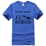 Stand Back I'm Going to Try Science Funny T-Shirt 2019 summer new fashion Streetwear Hip Hop tops tees Men Short Sleeve T shirts - one46.com.au