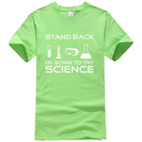 Stand Back I'm Going to Try Science Funny T-Shirt 2019 summer new fashion Streetwear Hip Hop tops tees Men Short Sleeve T shirts - one46.com.au