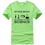Stand Back I'm Going to Try Science Funny T-Shirt 2019 summer new fashion Streetwear Hip Hop tops tees Men Short Sleeve T shirts - one46.com.au