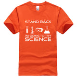 Stand Back I'm Going to Try Science Funny T-Shirt 2019 summer new fashion Streetwear Hip Hop tops tees Men Short Sleeve T shirts - one46.com.au