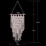 Home Tapestry - Bohemian Style Macrame Handmade Knitted Pendant Wall Hanging of The Living Room Bedroom Decoration - one46.com.au