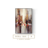 Abstract City Light In Night Poster n Print Modern City Landscape Painting For Living Room Aisle Fashion Bar Pub Wall Art Decor - one46.com.au