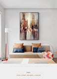 Abstract City Light In Night Poster n Print Modern City Landscape Painting For Living Room Aisle Fashion Bar Pub Wall Art Decor - one46.com.au