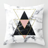 ZENGIA Pink Geometric Nordic Cushion Cover Tropic Pineapple Throw Pillow Cover Polyester Cushion Case Sofa Bed Decorative Pillow - one46.com.au