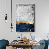 Abstract Gold Foil White Block Canvas Painting Fahsion Poster Print Big Wall Art Picture For Living Room Aisle Modern Home Decor - one46.com.au