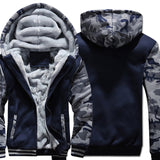 2019 new Winter Warm Hoodies wool liner tracksuits Coat men Thick Zipper Jacket male solid color no print Sweatshirt size M-4XL - one46.com.au