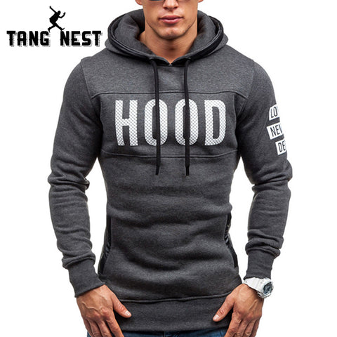 TANGNEST Hot Sale Men Hoodies 2019 New Print Men Sweatshirts Letter Print Velvet Hooded Long Style Streetwear Hoodie Men MWW1562 - one46.com.au
