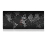 Extra Large Mouse Pad World Map Mousepad Anti-slip Natural Rubber Gaming Mouse Mat with Locking Edge for Office/Game/Desktop - one46.com.au