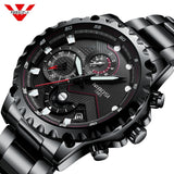 NIBOSI Relogio Masculino Watch Men Fashion Sport Quartz Clock Mens Watches Top Brand Luxury Full Steel Business Waterproof Watch - one46.com.au