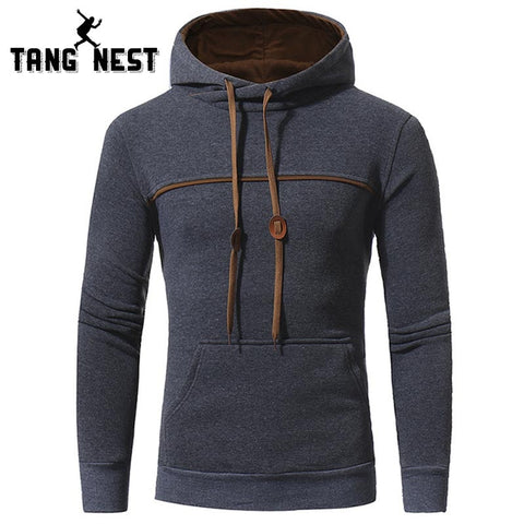 TANGNEST Men's Hooded 2018 New Arrial Casual Stitching Design Men Popular Confortable Sweatshirt Hoodie Male Asian 3XL MWW1421 - one46.com.au