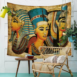 Egypt Egyptian Tapestry Wall Hanging African Anubis Large Traditional Brown Bedspread Cloth Tapestries Headboard Backdrop Decor - one46.com.au