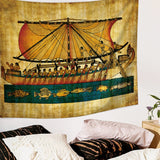 Egypt Egyptian Tapestry Wall Hanging African Anubis Large Traditional Brown Bedspread Cloth Tapestries Headboard Backdrop Decor - one46.com.au