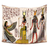 Egypt Egyptian Tapestry Wall Hanging African Anubis Large Traditional Brown Bedspread Cloth Tapestries Headboard Backdrop Decor - one46.com.au