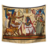 Egypt Egyptian Tapestry Wall Hanging African Anubis Large Traditional Brown Bedspread Cloth Tapestries Headboard Backdrop Decor - one46.com.au