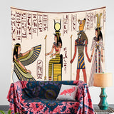 Egypt Egyptian Tapestry Wall Hanging African Anubis Large Traditional Brown Bedspread Cloth Tapestries Headboard Backdrop Decor - one46.com.au