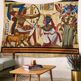 Egypt Egyptian Tapestry Wall Hanging African Anubis Large Traditional Brown Bedspread Cloth Tapestries Headboard Backdrop Decor - one46.com.au