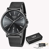 LIGE Womens Watches Top Brand Luxury Waterproof Watch Fashion Ladies Stainless Steel Ultra-Thin Casual  Wristwatch Quartz Clock - one46.com.au