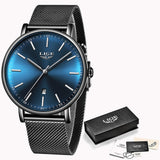 LIGE Womens Watches Top Brand Luxury Waterproof Watch Fashion Ladies Stainless Steel Ultra-Thin Casual  Wristwatch Quartz Clock - one46.com.au