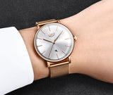 LIGE Womens Watches Top Brand Luxury Waterproof Watch Fashion Ladies Stainless Steel Ultra-Thin Casual  Wristwatch Quartz Clock - one46.com.au