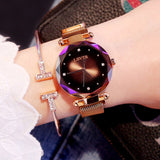 2019 Fashion Watch Women Luxury Rose Gold Ladies Wrist Watches Magnet Waterproof Clock relogio feminino zegarek damski Gift Wife - one46.com.au