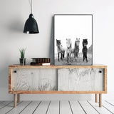 Canvas Painting Modern Wall Art Poster Iceland Wild Horses For Living Room Home Decor Artwork Picture - one46.com.au