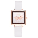 Top Brand Women Bracelet Square Watch Contracted Leather Crystal Wristwatches Women Dress Ladies Quartz Clock Dropshiping - one46.com.au