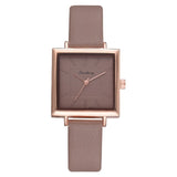 Top Brand Women Bracelet Square Watch Contracted Leather Crystal Wristwatches Women Dress Ladies Quartz Clock Dropshiping - one46.com.au