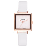 Top Brand Women Bracelet Square Watch Contracted Leather Crystal Wristwatches Women Dress Ladies Quartz Clock Dropshiping - one46.com.au