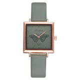 Top Brand Women Bracelet Square Watch Contracted Leather Crystal Wristwatches Women Dress Ladies Quartz Clock Dropshiping - one46.com.au