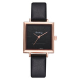 Top Brand Women Bracelet Square Watch Contracted Leather Crystal Wristwatches Women Dress Ladies Quartz Clock Dropshiping - one46.com.au