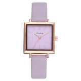 Top Brand Women Bracelet Square Watch Contracted Leather Crystal Wristwatches Women Dress Ladies Quartz Clock Dropshiping - one46.com.au