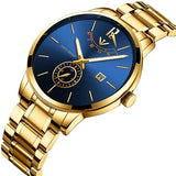 NIBOSI Quartz Watch Men Gold Sports Watches Men's Military Luxury Top Brand Waterproof Wrist Watch Clock Relogio Masculino Reloj - one46.com.au