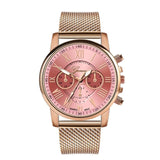 Luxury Womens Quartz Watches Women Watches Women's Quartz Sport Military Stainless Steel Dial Alloy Band Wrist Watch 2019 #30 - one46.com.au