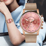 Luxury Womens Quartz Watches Women Watches Women's Quartz Sport Military Stainless Steel Dial Alloy Band Wrist Watch 2019 #30 - one46.com.au