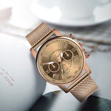 Luxury Womens Quartz Watches Women Watches Women's Quartz Sport Military Stainless Steel Dial Alloy Band Wrist Watch 2019 #30 - one46.com.au