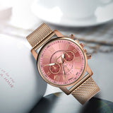 Luxury Womens Quartz Watches Women Watches Women's Quartz Sport Military Stainless Steel Dial Alloy Band Wrist Watch 2019 #30 - one46.com.au