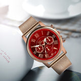 Luxury Womens Quartz Watches Women Watches Women's Quartz Sport Military Stainless Steel Dial Alloy Band Wrist Watch 2019 #30 - one46.com.au